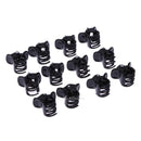 100pcs/Bag Black Plastic Mini Hairpin Hair Claws Clip Clamp 6 Claw for Ladies