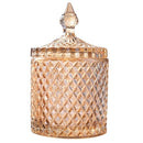 600Ml Crystal Glass Storage Jars Sugar Chocolate Cans Diamond Candy Box Cot