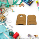 Leather Coin Thimble Soft Needlework Finger Cover Tip Patchwork Sewing Tool A