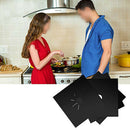 10x Non-stick Reusable Gas Stove Pads Stovetop Burner Kitchen Cleaning  sdfs