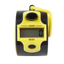 Mini 5 Digit Electronic LCD Display Digital Hand tally counter Yellow
