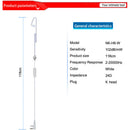 New Earphone Mic Acoustic Tube Earpiece 2.5mm Stereo 2Pin Acoustic Tube PTT
