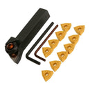 WWLNR1616H08 Lathe Turning Toolholder 100mm + Carbide Inserts With Wrench Kit