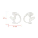 2 Pair of Small Silicone Soft Ear Bud for Covert Acoustic Tube Earpiece for C3W4