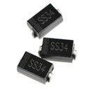 100 PCS 1N5822 SS34 DO-214AC IN5822 SMD Schottky Rectifier Diodes Through Ho Ew