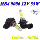 2PCS DC 12V 55W 9006 Yellow Xenon Halogen Headlight Lamp Bulbs for Cars Tool