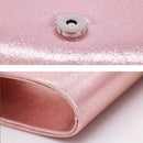 Women Glittered Envelope Clutch Purse Evening Bag Lustrous Party Handbag Sh