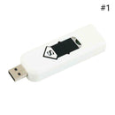 USB Rechargeable Electric Battery Flameless Lighter Windproof Random U6I6
