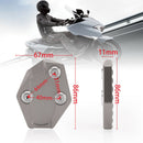 New Gray Foot Kickstand Enlarger Pad Plate For Yamaha TMAX XP 530 Scooter