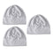 3 Pieces Unisex Cotton Night Cap Sleeping Head Hat Plain Beanie Chemo Hair Wear