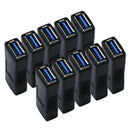 10x USB 3.0 SuperSpeed Coupler A Female to A Female Joiner Coupler Black