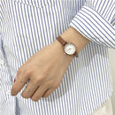 Ulzzang Simple Small Dial Women White Watch Quartz Female Clock Retro Watch