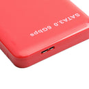 USB3.0 SATA 2.5" SSD HDD External Mobile Hard Disk Storage Drive Red 1T
