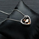 Double Heart Stainless Steel Cremation Jewelry Hold Loved Ones Ashes KeepsakA3G9