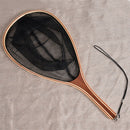 Landing Net in Wood Frame Capture and Release Portable Net Lightweight Nylo