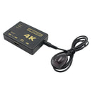 Ultra HD 4K 2K HDMI Switcher 3x1 Display Selector with Remote Controller