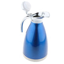 1.5L Stainless Steel Tea Water Pot Double-Wall Insulated Coffee Carafe Blue
