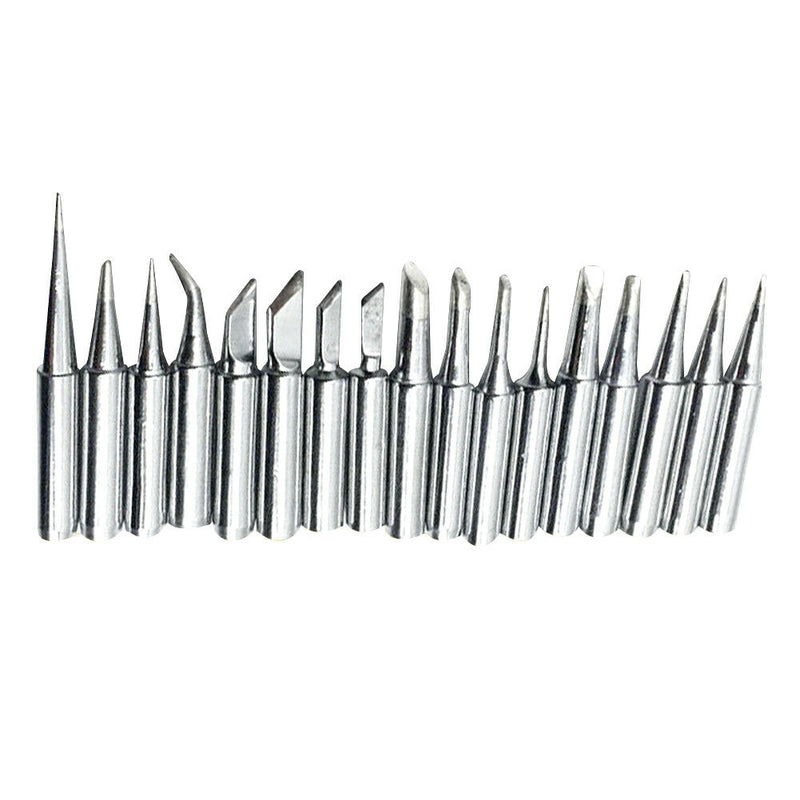 17pcs Rework Soldering Iron Tip Repair 900M Series Durable DIY For 936 Station