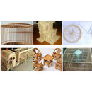 350x Unfinished Wood Bamboo Round Wooden Craft Stick DIY Woodcraft Dowel Rod