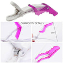 6pcs Salon Crocodile Hairpin Hair Clip Set For Styling Alligator Section Clamps