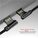 USB C Cable, (3.3ft/1m, 2-Pack) Nylon Braided 90 Degree USB C Cable for Sam