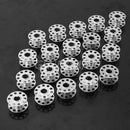 20Pcs Metal Stainless Sewing Machine Bobbins For Brother JANOME SINGER VTI