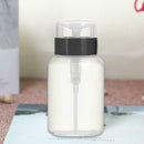 Plastic Pressed Pump Bottle Nail Polish Remover Dispenser Refillable Bottle D0O6