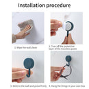 10pcs Mini Wall Hook Traceless Bathroom Kitchen Self  Clothes Keys Cute