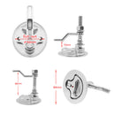 316 Stainless Steel Polished Marine Boat RV Handrail/Bathroom Flip Latches