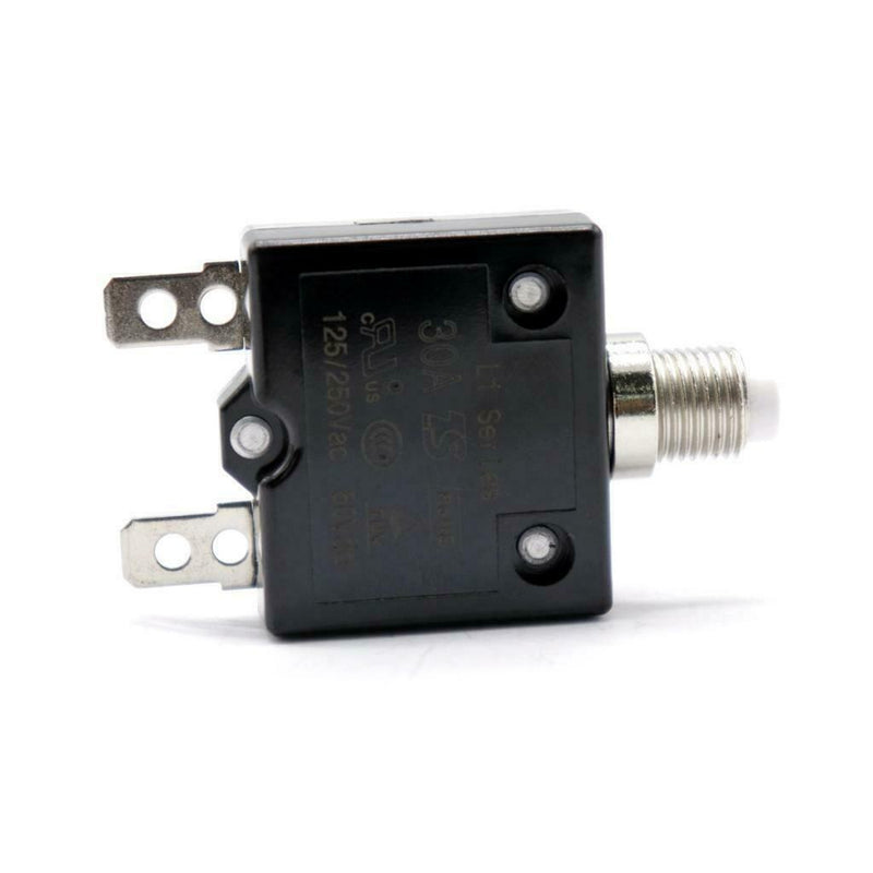 30A Circuit Breaker Overload Protector Switch Fuse Resettable AC 125V/250V