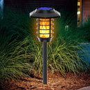 LED Solar Buried Light Waterproof Torch Spotlight Landscape Lighting (A) A