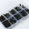 180pcs Black M3 Male Female Spacer Nylon Hex Screw Standoffs Nut Kit with Box