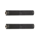 2 Pack of 1/4'' TRS Female to 1/4'' TRS Female Coupler