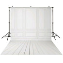 3x5ft Vinyl Photography backdrops White Brick Wall wood floor wedding backg N5L5