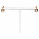Men's Women's Lover New Luxury Party Square Crown Hollow Zircon Stud EarringE9F3