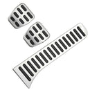 Auto Pedal Cover Set Gas Fuel Brake Clutch Footrests Cover Set for Car Stainless
