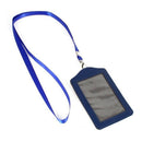 Royal Blue, with drawstring neck and imitation leather business card holder S6L5