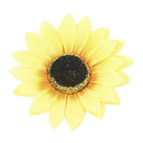 2Pcs Yellow Sunflower Flower Hair Clip Accessories Barrettes Wedding Party Decor
