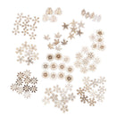 100pcs mix Plant Flower grass pattern wooden Scrapbooking diy Handmade Crafts ME