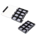 2Pcs Magnetic Base Clear Fly Fishing Flies Box 8 Windows Hooks Trout Case