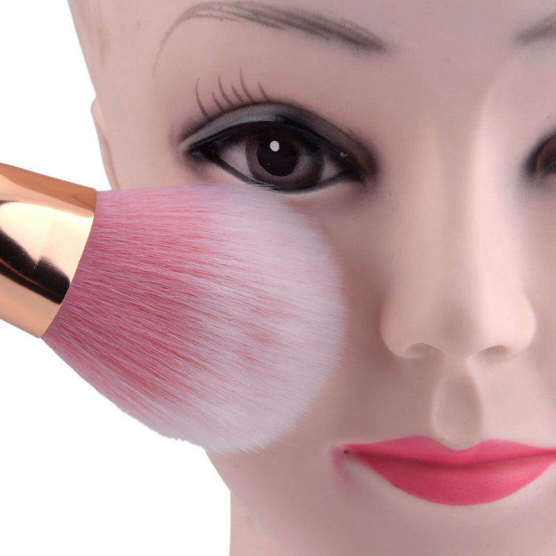 Rosegold Make-up Brushes Face Powder Blusher Foundation Kabuki Contour Brush