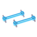 2Pcs Aluminum Dog Bone Drive Shaft Set for Tamiya TT01 TT01E TT02 Gear BoxB Ew