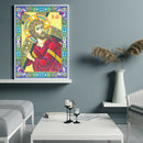 5D DIY Special Shaped Diamond Painting God Cross Stitch Kit Home Wall Decor