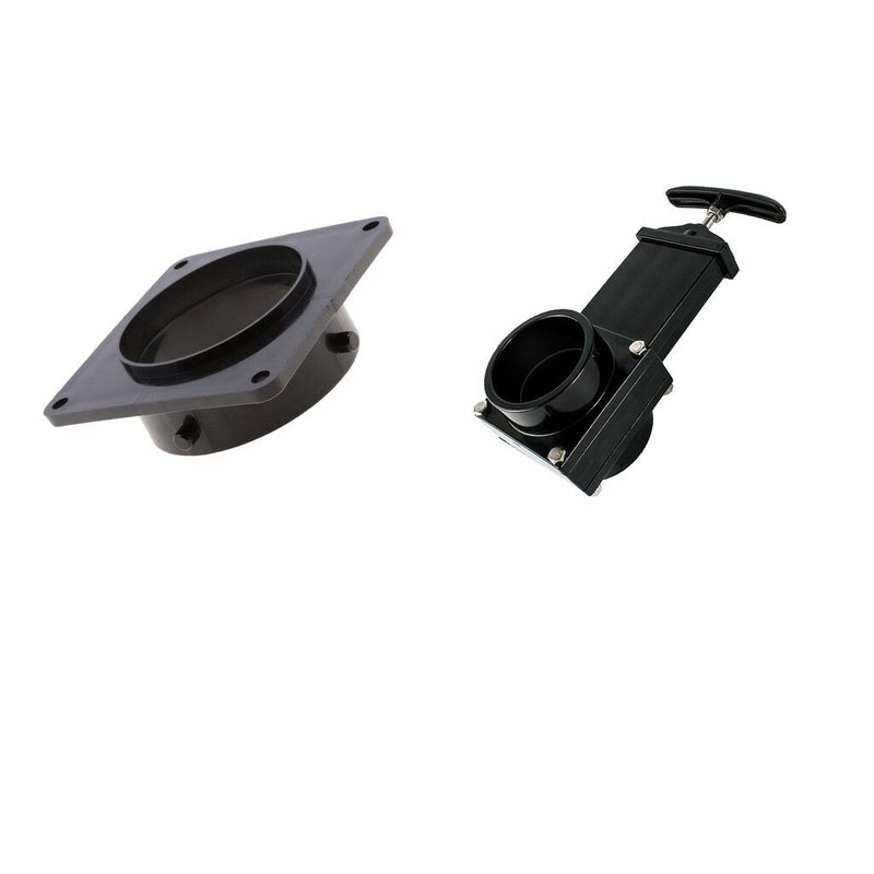Drain Sewer Waste Valve Assembly with Connector Adapter for RV Trailer 50mm