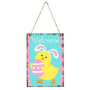 Easter Rabbit Egg Wood Hanging Plaque Ornament Festival Decoration Pendant