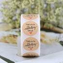 500PCs/Roll Round Thank You Stickers 1inch Handmade Envelope Stationery StiSEAU