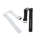 Black + White Sport Silicone Watch Band Wrist Strap with Buckle For Polar A360