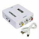 HDMI To RCA Mini Composite 1080P Video Audio AV CVBS Converter Adapter For TV(w)