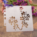 Reusable flowers Stencil Airbrush Art DIY Home Decor Scrapbooking Album Craft  Z