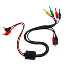 Power Supply Test Lead Cable Kit 2 Alligator Clip 2 Plug Kit Hook Banana F4G6